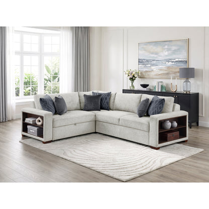 Isla 3-Piece Sectional with Pull-out Bed and Click Motion Back