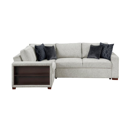 Isla 3-Piece Sectional with Pull-out Bed and Click Motion Back