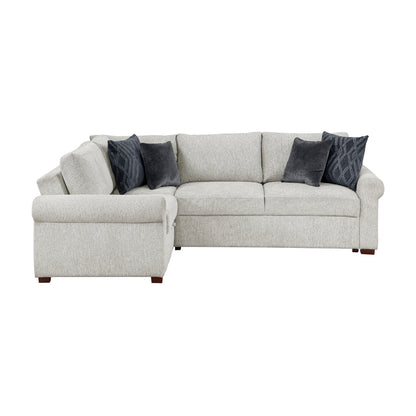 Isla 3-Piece Sectional with Pull-out Bed and Click Motion Back