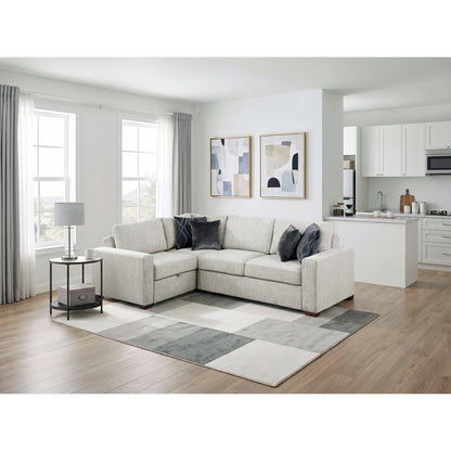Isla 3-Piece Sectional with Pull-out Bed and Click Motion Back