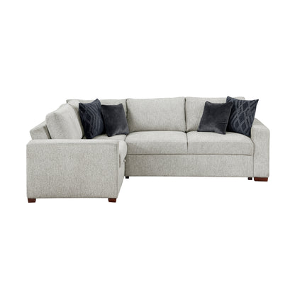 Isla 3-Piece Sectional with Pull-out Bed and Click Motion Back