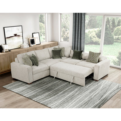Isla 3-Piece Sectional with Pull-out Bed