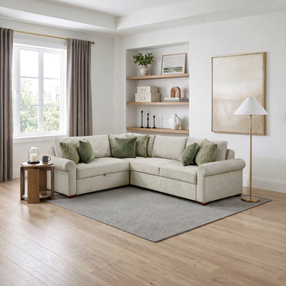 Isla 3-Piece Sectional with Pull-out Bed and Click Motion Back