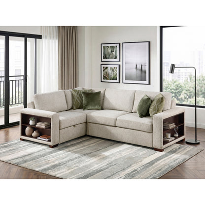 Isla 3-Piece Sectional with Pull-out Bed and Click Motion Back