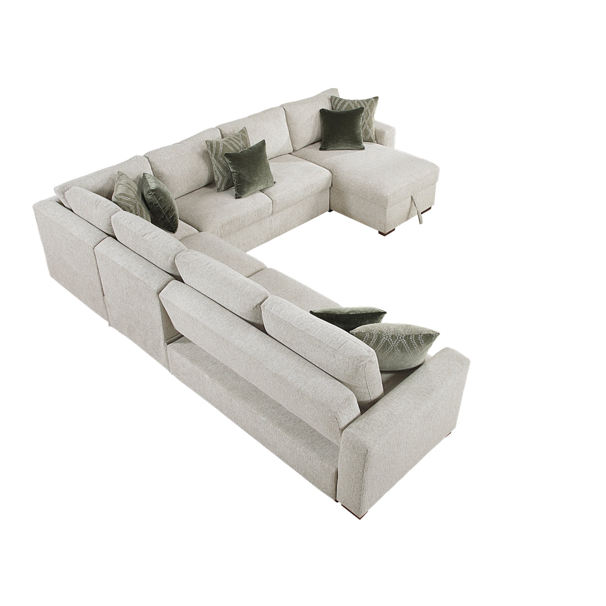 Isla 5-Piece Sectional with Reversible Chaise and Pull-out Bed