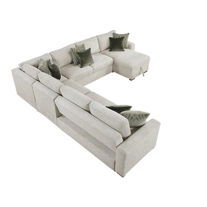 Isla 5-Piece Sectional with Reversible Chaise and Pull-out Bed