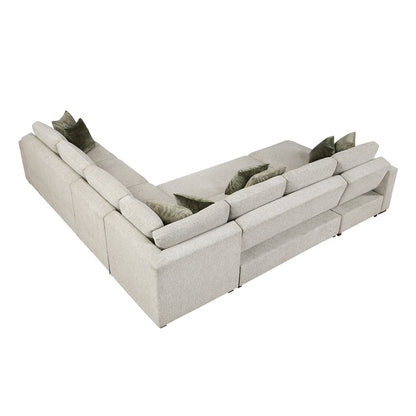 Isla 5-Piece Sectional with Reversible Chaise and Pull-out Bed