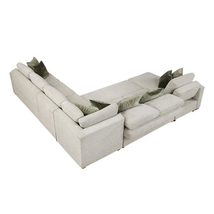 Isla 5-Piece Sectional with Reversible Chaise and Pull-out Bed