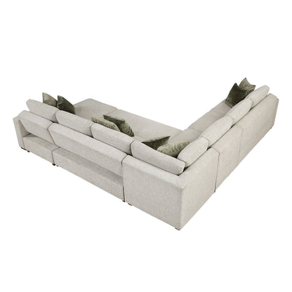 Isla 5-Piece Sectional with Reversible Chaise and Pull-out Bed
