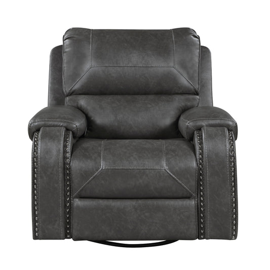 Newnan Swivel Glider Reclining Chair - Gray