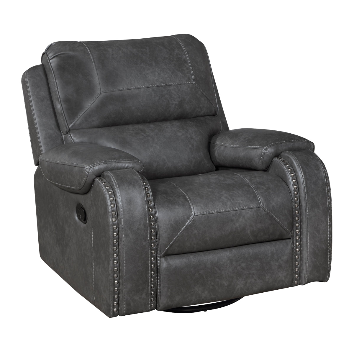 Newnan Swivel Glider Reclining Chair - Gray