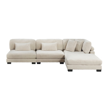 Traverse 4-Piece Modular Sectional with Ottoman