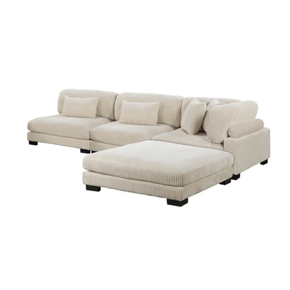 Traverse 4-Piece Modular Sectional with Ottoman