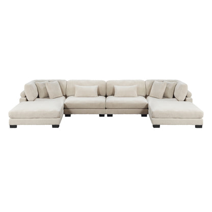Traverse 6-Piece Modular Sectional with Ottomans