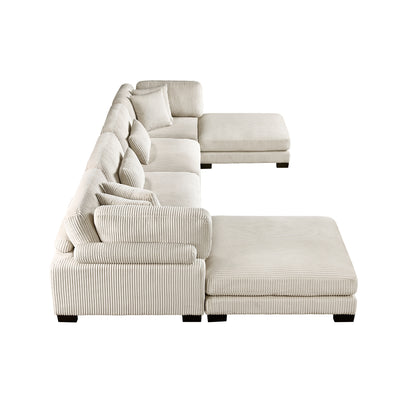 Traverse 6-Piece Modular Sectional with Ottomans