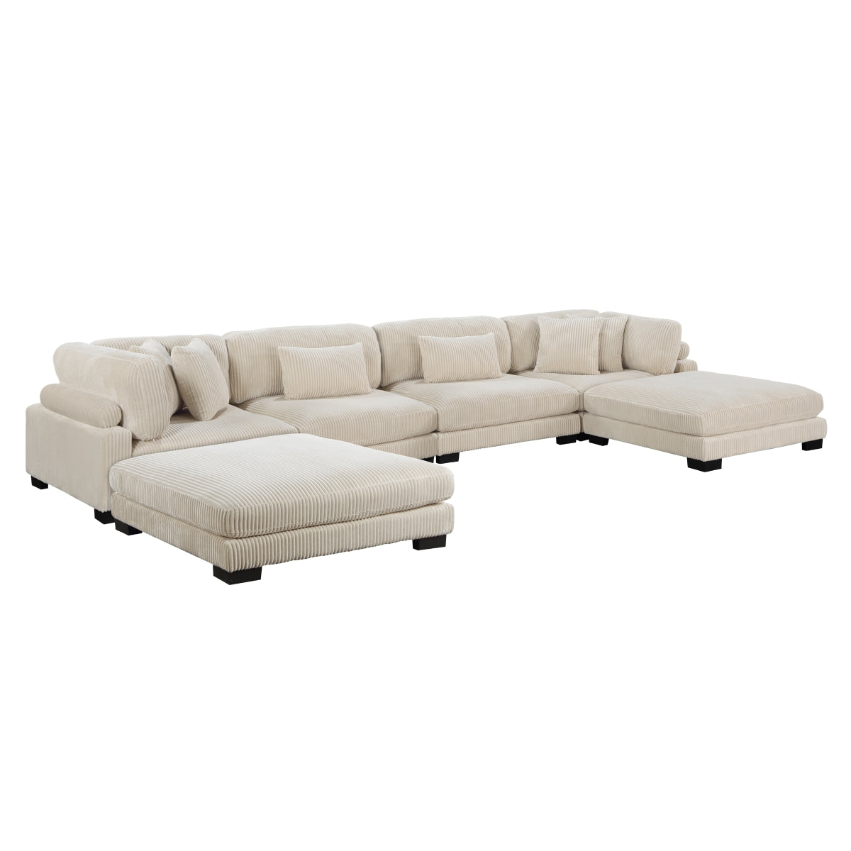 Traverse 6-Piece Modular Sectional with Ottomans