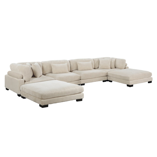 Traverse 6-Piece Modular Sectional with Ottomans