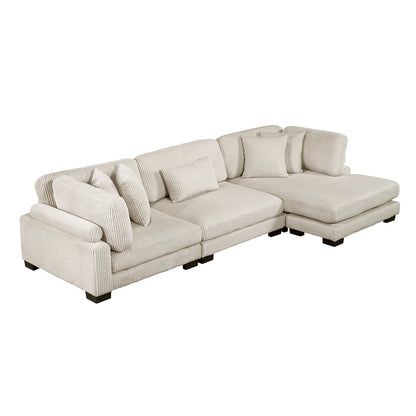Traverse 3-Piece Modular Sectional with Reversible Chaise