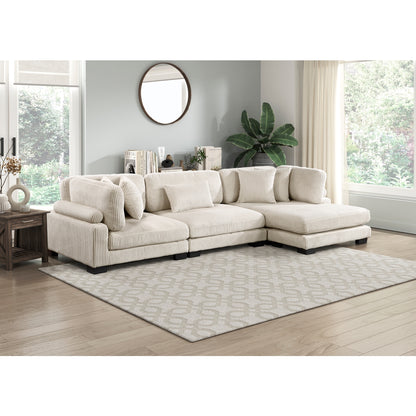 Traverse 3-Piece Modular Sectional with Reversible Chaise
