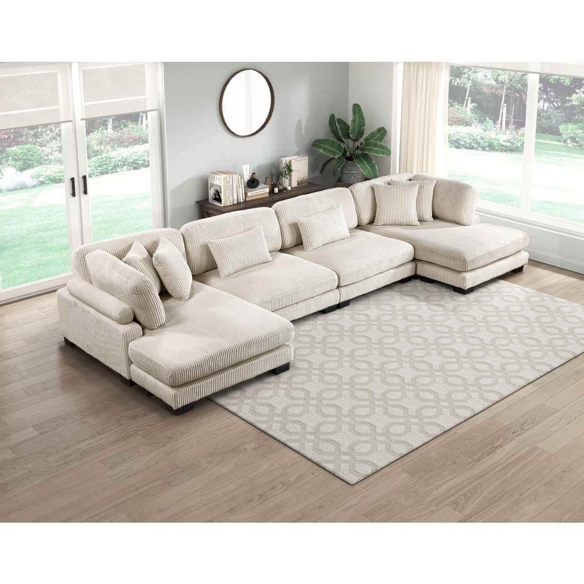Traverse 4-Piece Modular Sectional with Reversible Chaise