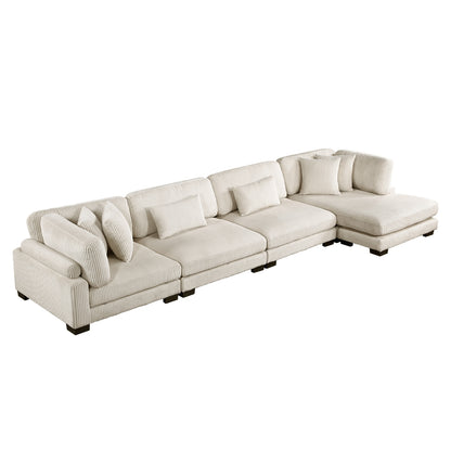 Traverse 4-Piece Modular Sectional with Reversible Chaise