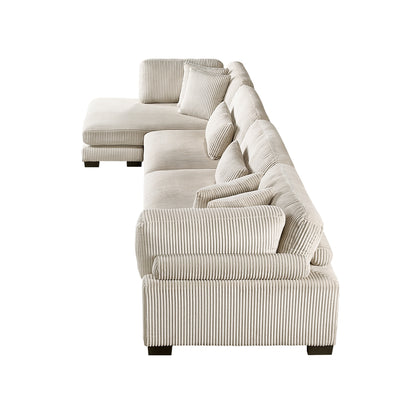 Traverse 4-Piece Modular Sectional with Reversible Chaise