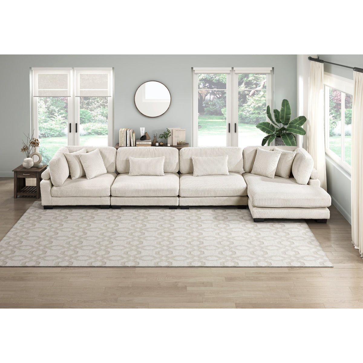 Traverse 4-Piece Modular Sectional with Reversible Chaise