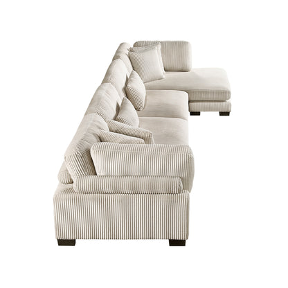 Traverse 4-Piece Modular Sectional with Reversible Chaise
