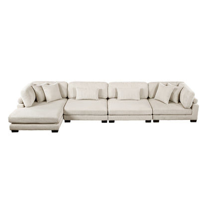 Traverse 4-Piece Modular Sectional with Reversible Chaise