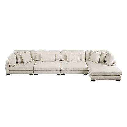 Traverse 4-Piece Modular Sectional with Reversible Chaise