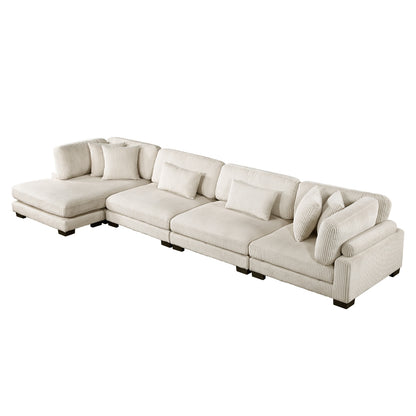 Traverse 4-Piece Modular Sectional with Reversible Chaise