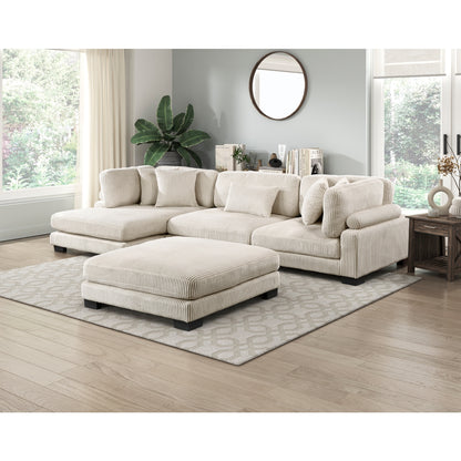 Traverse 4-Piece Modular Sectional with Reversible Chaise and Ottoman