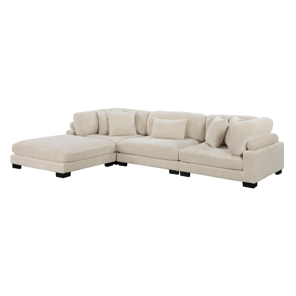 Traverse 4-Piece Modular Sectional with Ottoman