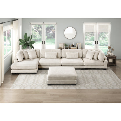 Traverse 5-Piece Modular Sectional with Reversible Chaise and Ottoman