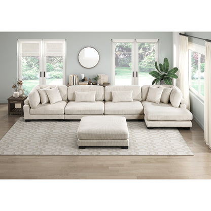 Traverse 5-Piece Modular Sectional with Reversible Chaise and Ottoman