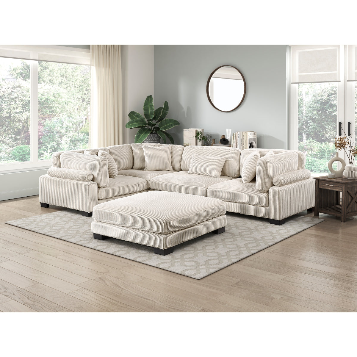 Traverse 5-Piece Modular Sectional with Ottoman