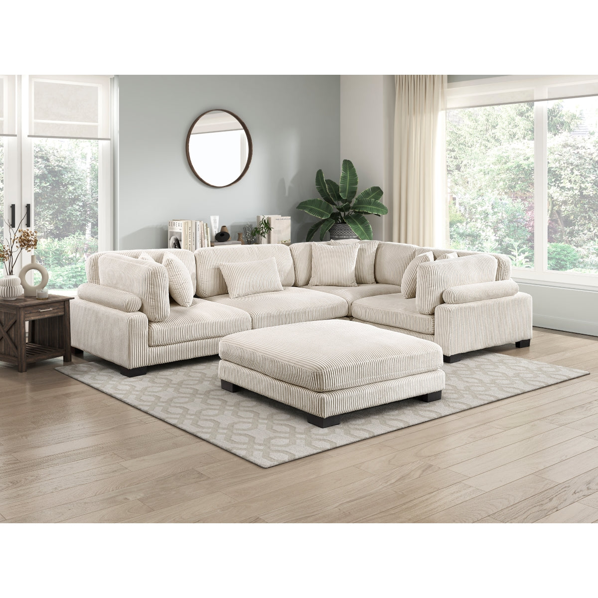 Traverse 5-Piece Modular Sectional with Ottoman
