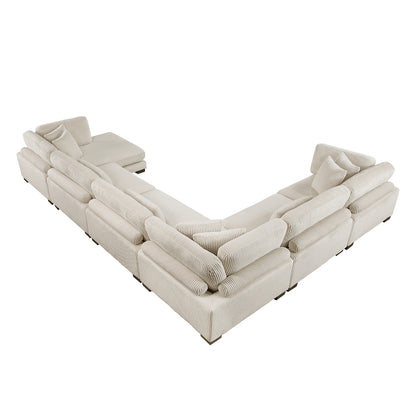 Traverse 6-Piece Modular Sectional with Reversible Chaise
