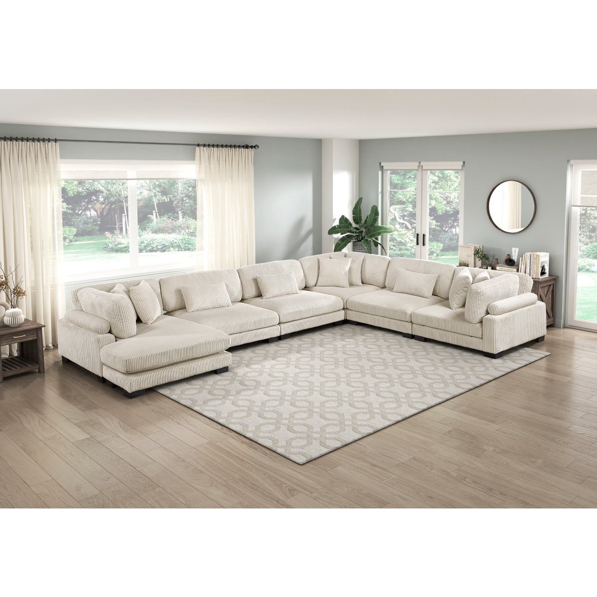 Traverse 6-Piece Modular Sectional with Reversible Chaise