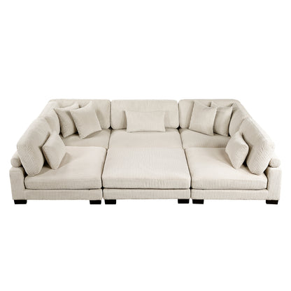 Traverse 6-Piece Modular Sectional with Ottoman