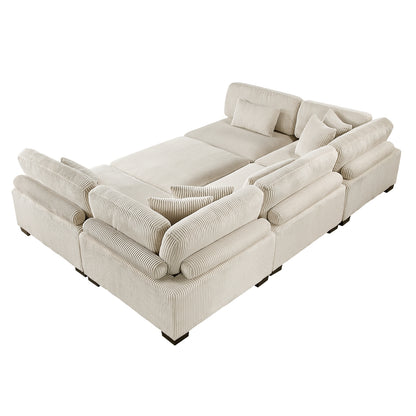 Traverse 6-Piece Modular Sectional with Ottoman