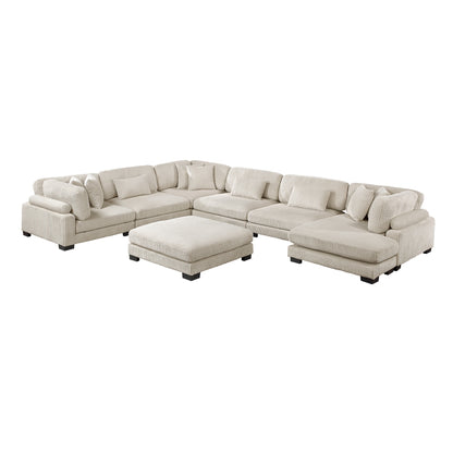 Traverse 7-Piece Modular Sectional with Reversible Chaise and Ottoman