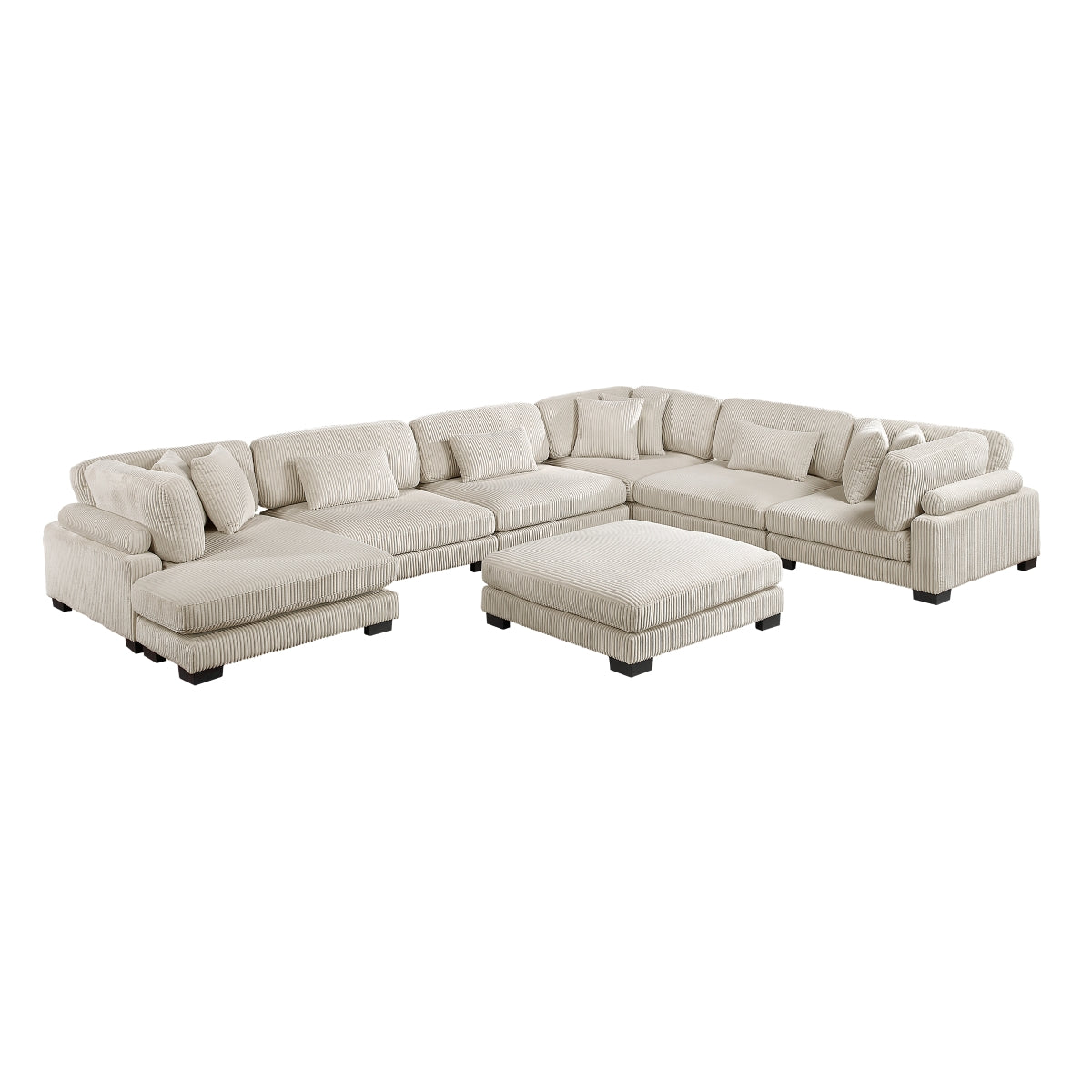 Traverse 7-Piece Modular Sectional with Reversible Chaise and Ottoman