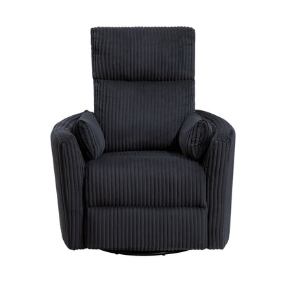 Traverse Swivel Glider Reclining Chair - Black