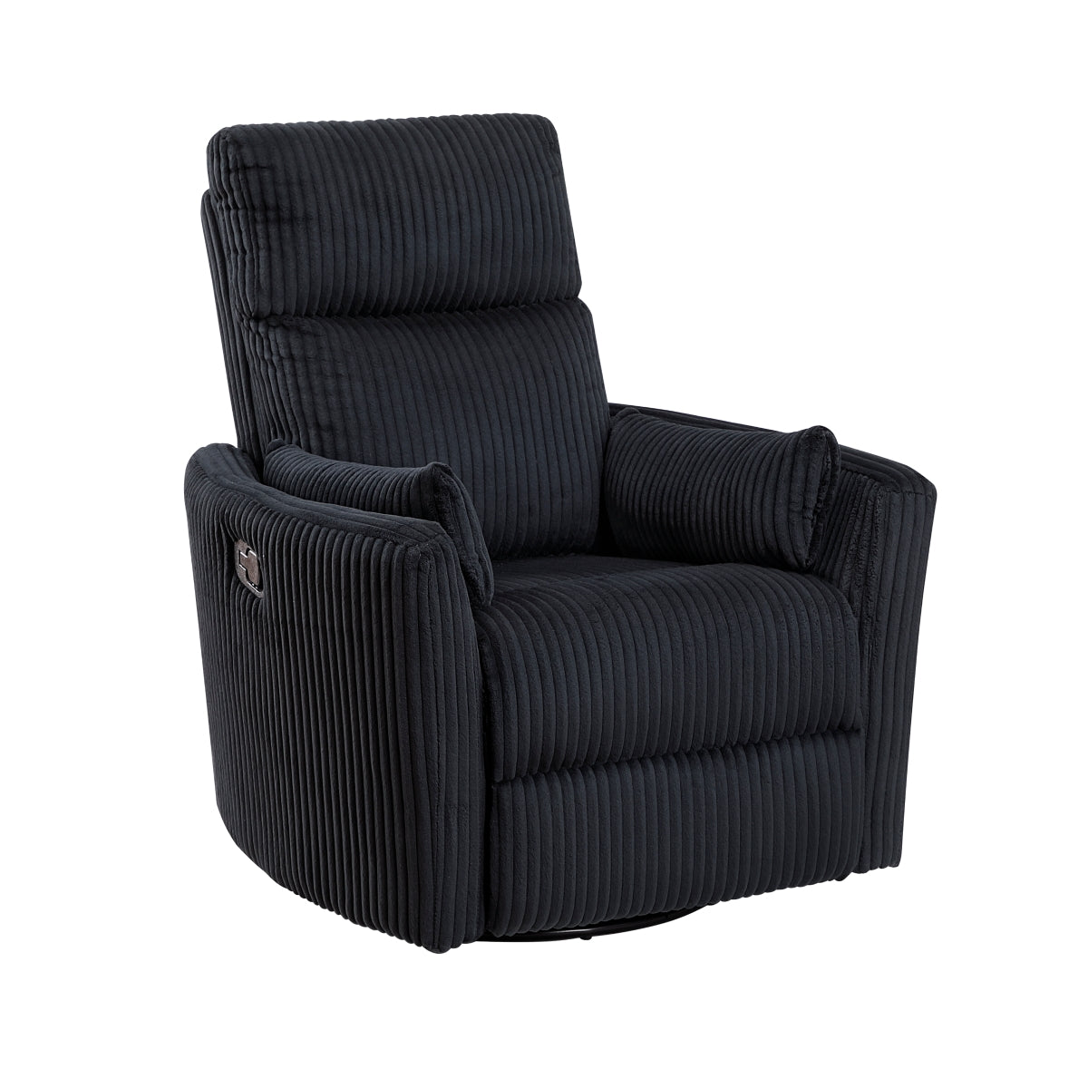 Traverse Swivel Glider Reclining Chair - Black
