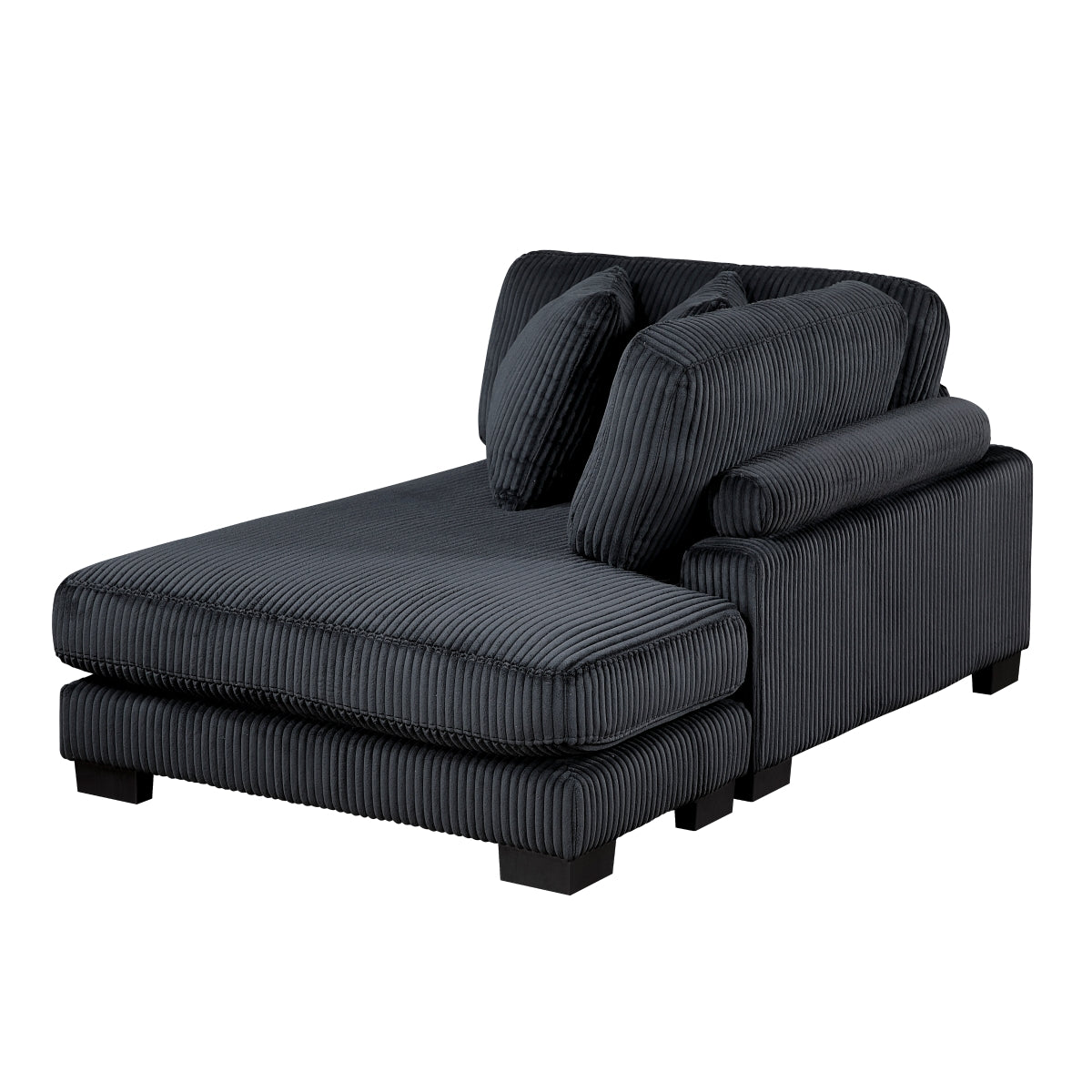 Traverse Reversible Chaise - Black