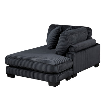 Traverse Reversible Chaise - Black