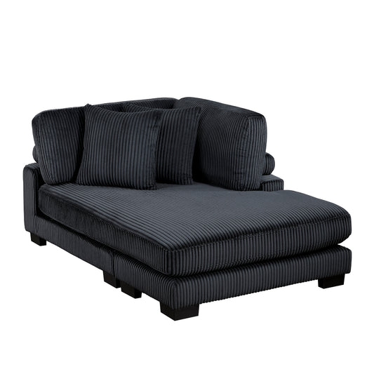 Traverse Reversible Chaise - Black