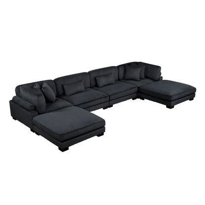 Traverse 6-Piece Modular Sectional with Ottomans