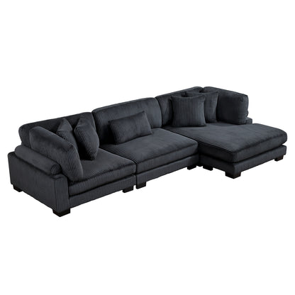 Traverse 3-Piece Modular Sectional with Reversible Chaise